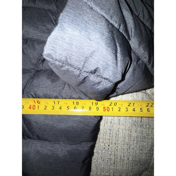 Nautica Women’s Puffer Coat Black Long Quilted Jacket Zip Front Size M - Picture 5 of 8